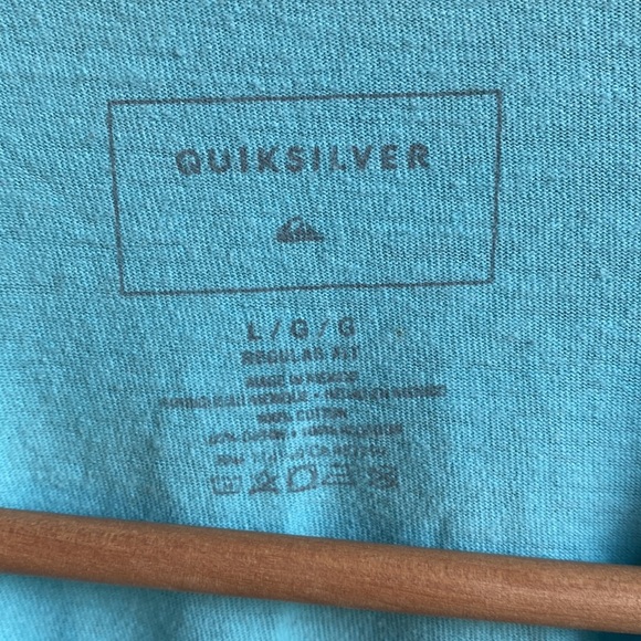 Quiksilver Bright Blue Classic Logo Tee from Maui - Picture 2 of 6